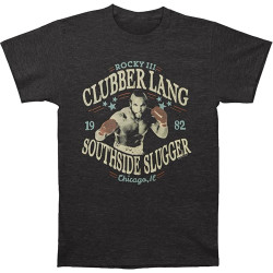Rocky Retro Boxing 3 Clubber Lang Unisex T-Shirt Printed Graphic Black Mens Top Tee Rocky Retro Boxing 3 Clubber Lang Unisex T-Shirt Printed Graphic Black Mens Top Tee