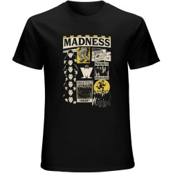 Madness Cuttings T-Shirt Graphic Mens Basic Black Unisex Cotton Casual Tee Madness Cuttings T-Shirt Graphic Mens Basic Black Unisex Cotton Casual Tee