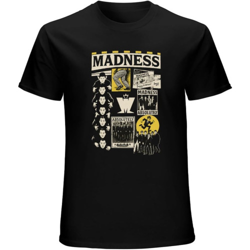 Madness Cuttings T-Shirt Graphic Mens Basic Black Unisex Cotton Casual Tee Madness Cuttings T-Shirt Graphic Mens Basic Black Unisex Cotton Casual Tee