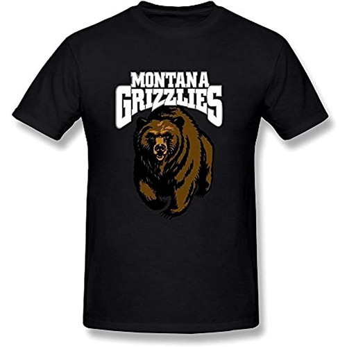 BANANATRIP Montana Grizzlies University of Montana Mens Black T-Shirt 3XL