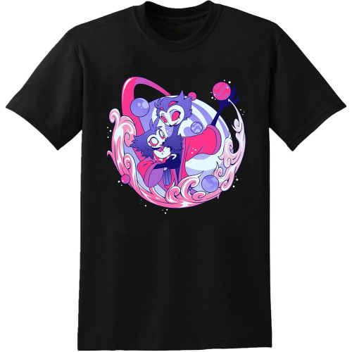 BANANATRIP Hazbin Hotel Stolas's Lullaby T-Shirt Printed Graphic Black Mens Top Tee BANANATRIP Hazbin Hotel Stolas's Lullaby T-Shirt Printed Graphic Black Mens Top Tee