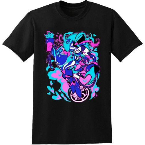 BANANATRIP Hazbin Hotel Ozzie + Fizzarolli T-Shirt Printed Graphic Black Mens Top Tee S BANANATRIP Hazbin Hotel Ozzie + Fizzarolli T-Shirt Printed Graphic Black Mens Top Tee S