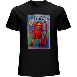 Gianna Nannini Scandalo Roll Customized T-Shirt Graphic Mens Basic Black Unisex Cotton Casual Tee Gianna Nannini Scandalo Roll Customized T-Shirt Graphic Mens Basic Black Unisex Cotton Casual Tee