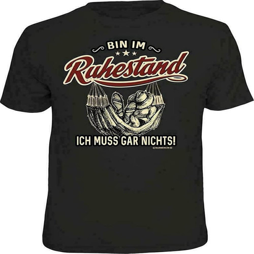BANANATRIP Retired I Have Nothing Slogans Men's Black T-Shirt