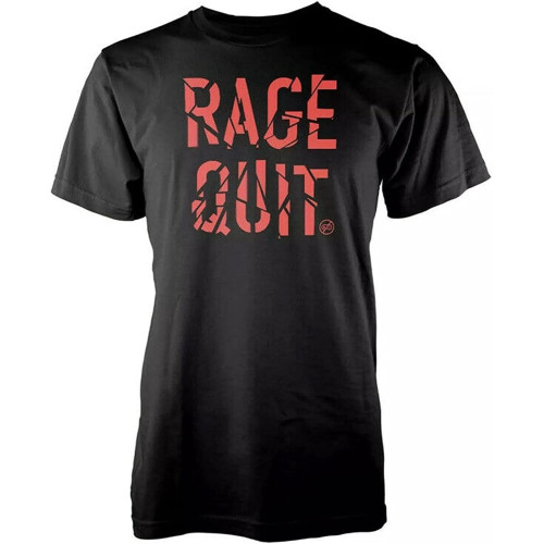BANANATRIP Rage Quit Slogan Men's Black T-Shirt BANANATRIP Rage Quit Slogan Men's Black T-Shirt