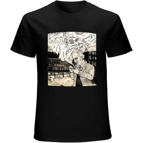 J R Tolkien Imagining Lord The Rings World T-Shirt Graphic Mens Basic Black Unisex Cotton Casual Tee