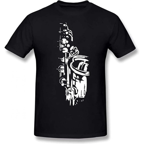 BANANATRIP Saxophone Birthday Men's Black T-Shirt BANANATRIP Saxophone Birthday Men's Black T-Shirt