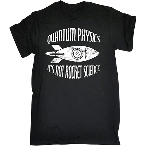BANANATRIP Quantum Physics It's Not Rocket Science Hip Hop Men's Black T-Shirt L BANANATRIP Quantum Physics It's Not Rocket Science Hip Hop Men's Black T-Shirt L