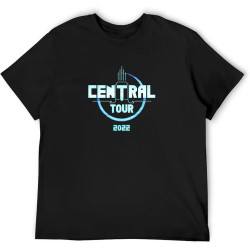 Indochine Central TourSummer Cotton Black Tee Men Unisex T-Shirt Black