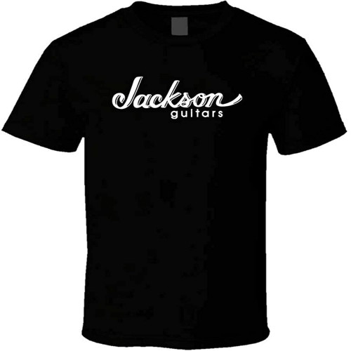 Jackson Guitars Logo Men's Tee Shirt Black Jackson Guitars Logo Men's Tee Shirt Black