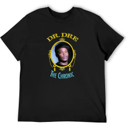 Rourunjie Dr.Dre The Chronic T-Shirt Graphic Tee for Men Black