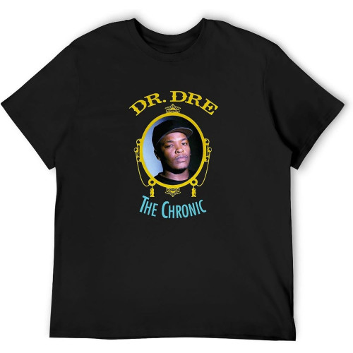 Rourunjie Dr.Dre The Chronic T-Shirt Graphic Tee for Men Black Rourunjie Dr.Dre The Chronic T-Shirt Graphic Tee for Men Black