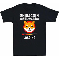 Shiba Inu Coin Millionaire HODL Shib Token Shiba T-Shirt Funny Tee Gift T Black Shiba Inu Coin Millionaire HODL Shib Token Shiba T-Shirt Funny Tee Gift T Black