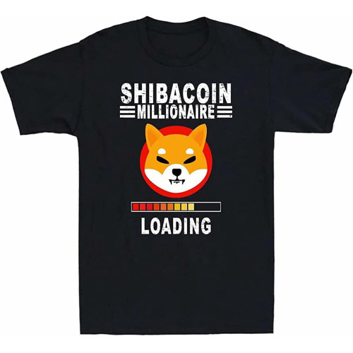 Shiba Inu Coin Millionaire HODL Shib Token Shiba T-Shirt Funny Tee Gift T Black Shiba Inu Coin Millionaire HODL Shib Token Shiba T-Shirt Funny Tee Gift T Black