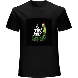 is This Jolly Enough Cat Santa Posters and Art T-Shirt Graphic Mens Basic Black Unisex Cotton Casual Tee is This Jolly Enough Cat Santa Posters and Art T-Shirt Graphic Mens Basic Black Unisex Cotton Casual Tee