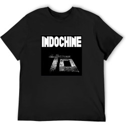 Unisex T-Shirt Indochine Central Tour Black Unisex T-Shirt Indochine Central Tour Black