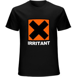Irritant Symbol Fancy Dress Annoying Joke Chemical T-Shirt Graphic Mens Basic Black Unisex Cotton Casual Tee Irritant Symbol Fancy Dress Annoying Joke Chemical T-Shirt Graphic Mens Basic Black Unisex Cotton Casual Tee