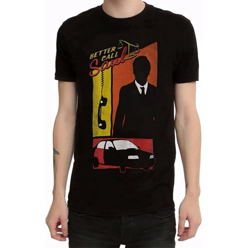 Rourunjie Better Call Saul! Panels T-Shirt NWT Black Rourunjie Better Call Saul! Panels T-Shirt NWT Black