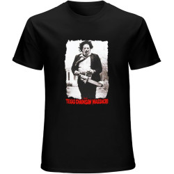 The Texas Chainsaw Massacre Leatherface Horror Movie T-Shirt Mens Tee Gift Black The Texas Chainsaw Massacre Leatherface Horror Movie T-Shirt Mens Tee Gift Black