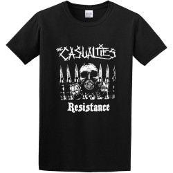 Rourunjie The Casualties Resistance 2012 Album Cover Men's Short Sleeve T Shirt Black