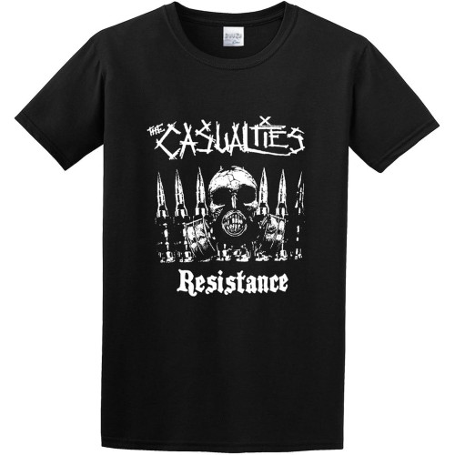 Rourunjie The Casualties Resistance 2012 Album Cover Men's Short Sleeve T Shirt Black Rourunjie The Casualties Resistance 2012 Album Cover Men's Short Sleeve T Shirt Black