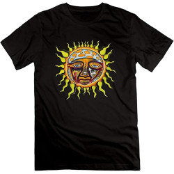 Rourunjie The Story of Sublimes Iconic Sun Male Short Sleeve T-Shirt Black