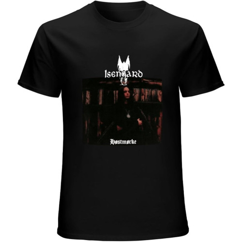 Isengard Hostmorke Death Black Metal Norwegian Band T-Shirt Graphic Mens Basic Black Unisex Cotton Casual Tee