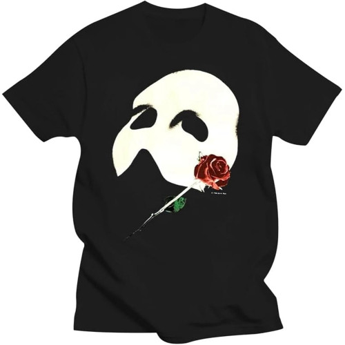 Cookie tong Phantom of The Opera 1986 Unisex T-Shirt Black Mens Tops Casual XS Cookie tong Phantom of The Opera 1986 Unisex T-Shirt Black Mens Tops Casual XS