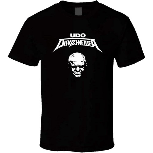 Cookie tong Dirkschneider Mens Shirt Black White Tshirt Men's XS