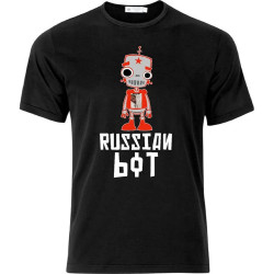 Cookie tong Russian Bot and Proud Anti Msm Unisex T-Shirt Black Mens Tops Casual XS Cookie tong Russian Bot and Proud Anti Msm Unisex T-Shirt Black Mens Tops Casual XS