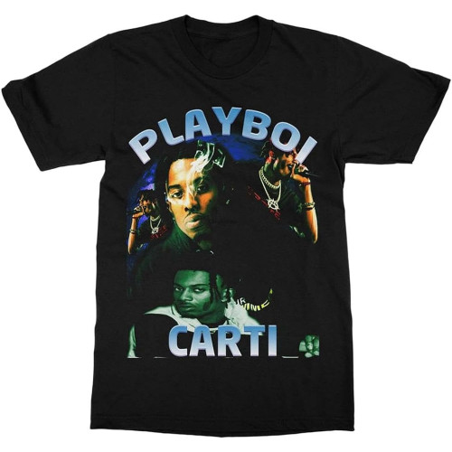 Carti Unisex T-Shirt Printed Tee Graphic Top Men Black XS