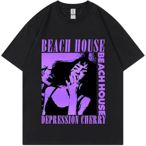 Men T Shirt Hip Hop Graphic Beach House Print Short Sleeve T Shirts Women Oversized Casual Streetwear Harajuku Unisex Tops Tees Black XS Men T Shirt Hip Hop Graphic Beach House Print Short Sleeve T Shirts Women Oversized Casual Streetwear Harajuku Unisex Tops Tees Black XS