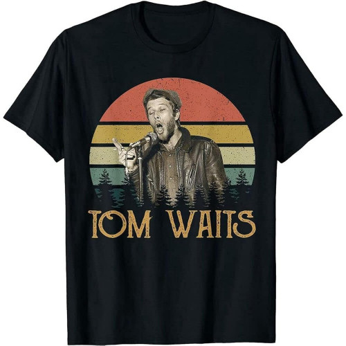 Cookie tong Thank You for The Memories Vintage Tom Art Waits Legends Black T-Shirt S-6XL XS