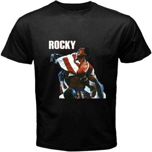 Rocky Bolboo Sylvester Stollone Movie Clossic Men's Block T-Shirt(2) XS