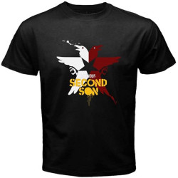 Cookie tong Infamous Second Son Superhuman Action Game Mens Black T-Shirt Graphic Tee Printed Unisex XS Cookie tong Infamous Second Son Superhuman Action Game Mens Black T-Shirt Graphic Tee Printed Unisex XS