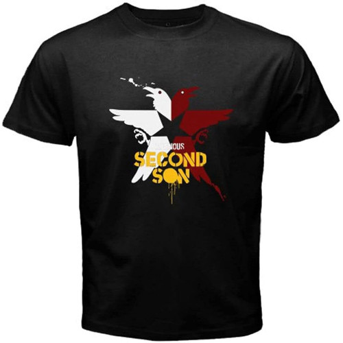 Cookie tong Infamous Second Son Superhuman Action Game Mens Black T-Shirt Graphic Tee Printed Unisex XS Cookie tong Infamous Second Son Superhuman Action Game Mens Black T-Shirt Graphic Tee Printed Unisex XS