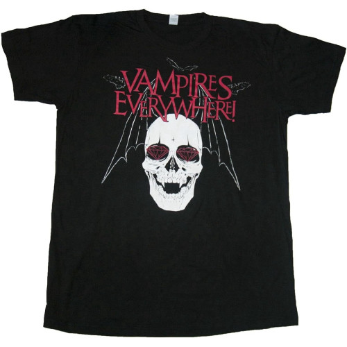 Vampires Everywhere Mens T-Shirt Casual Cotton Tees Black XS Vampires Everywhere Mens T-Shirt Casual Cotton Tees Black XS