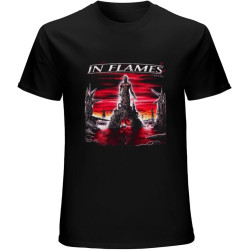 in Flames Colony T-Shirt Graphic Mens Basic Black Unisex Cotton Casual Tee in Flames Colony T-Shirt Graphic Mens Basic Black Unisex Cotton Casual Tee