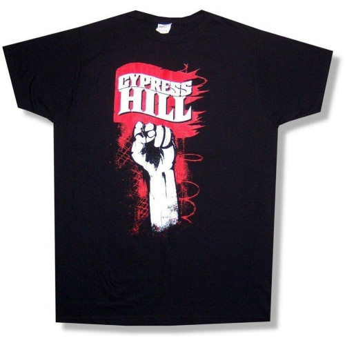 YdjebeiaHdjwyJ Cypress Hill Rebel Fist Tour Black T Shirt Rise Up