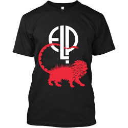 Elp Emerson Lake and Palmer Progressive Rock T-Shirt Black Graphic Unisex Tee Shirt Elp Emerson Lake and Palmer Progressive Rock T-Shirt Black Graphic Unisex Tee Shirt