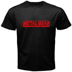 Metal Gear Solid Famous Video Game Men's Black T-Shirt Size S to Metal Gear Solid Famous Video Game Men's Black T-Shirt Size S to