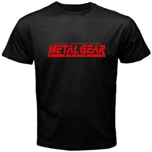 Metal Gear Solid Famous Video Game Men's Black T-Shirt Size S to Metal Gear Solid Famous Video Game Men's Black T-Shirt Size S to