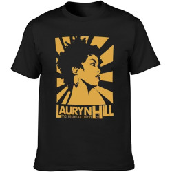Lauryn Hill Art T-Shirt Black Graphic Unisex Tee Shirt Lauryn Hill Art T-Shirt Black Graphic Unisex Tee Shirt