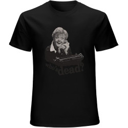 Murder She Wrote Fletcher Men's Black T-Shirt Unisex Cotton Tee