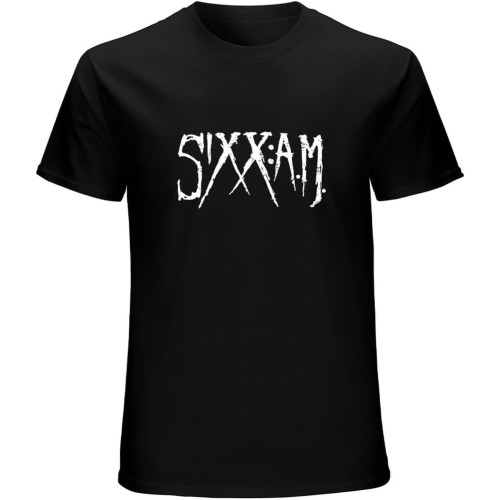 Sixx Am Skin Prayers for The Damned Men's Black T-Shirt Unisex Cotton Tee