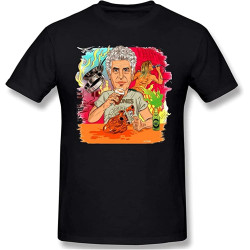 RUIBEITAO Mens Funny Anthony Bourdain Tshirts