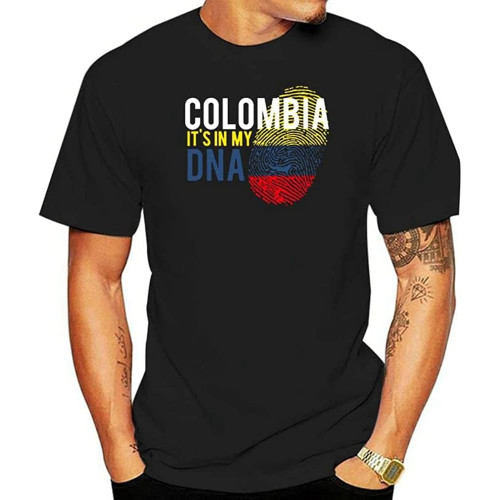 Fashion Colombia It's in My DNA T-Shirt Men Cotton Men's T-Shirts Crew Neck Fashion Colombia It's in My DNA T-Shirt Men Cotton Men's T-Shirts Crew Neck