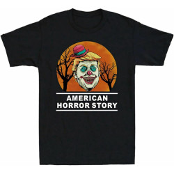 Funny Political Halloween American Men's Yellow Mens Men T Shirt 100% Cotton Tee Story Horror Short Funny Political Halloween American Men's Yellow Mens Men T Shirt 100% Cotton Tee Story Horror Short