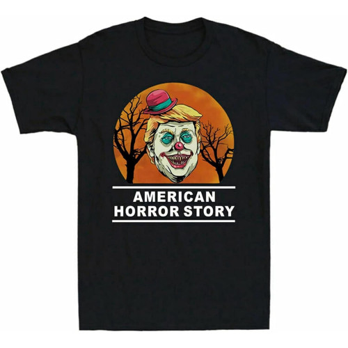 Funny Political Halloween American Men's Yellow Mens Men T Shirt 100% Cotton Tee Story Horror Short Funny Political Halloween American Men's Yellow Mens Men T Shirt 100% Cotton Tee Story Horror Short