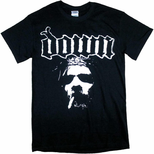 Down Big Face T Shirt Damen Kurzarm